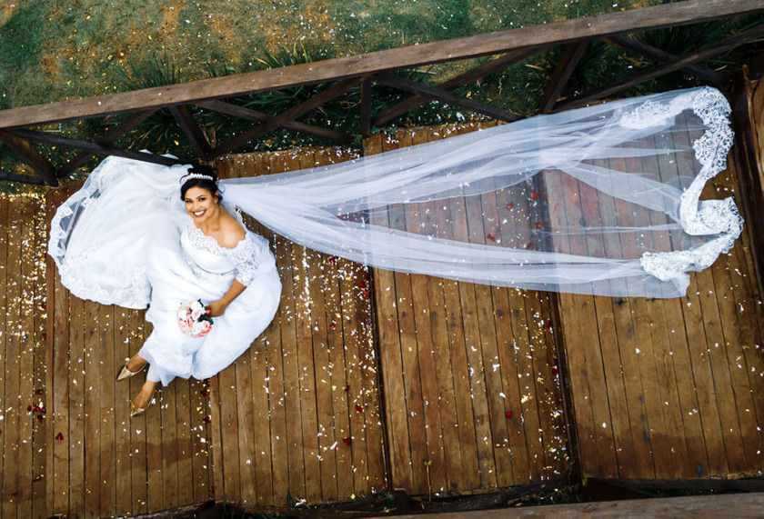 ensaio noiva com drone - Fotógrafo de Casamento